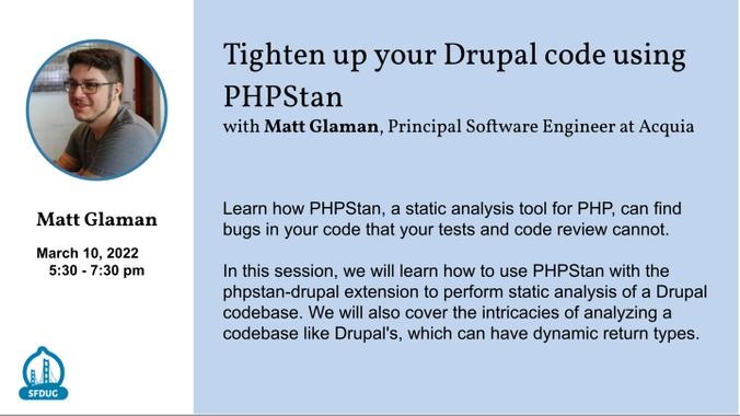 Matt Glaman at SFDUG