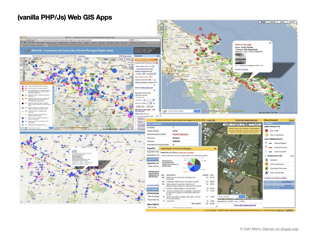 Vanilla PHP/JS WebGIS Applications