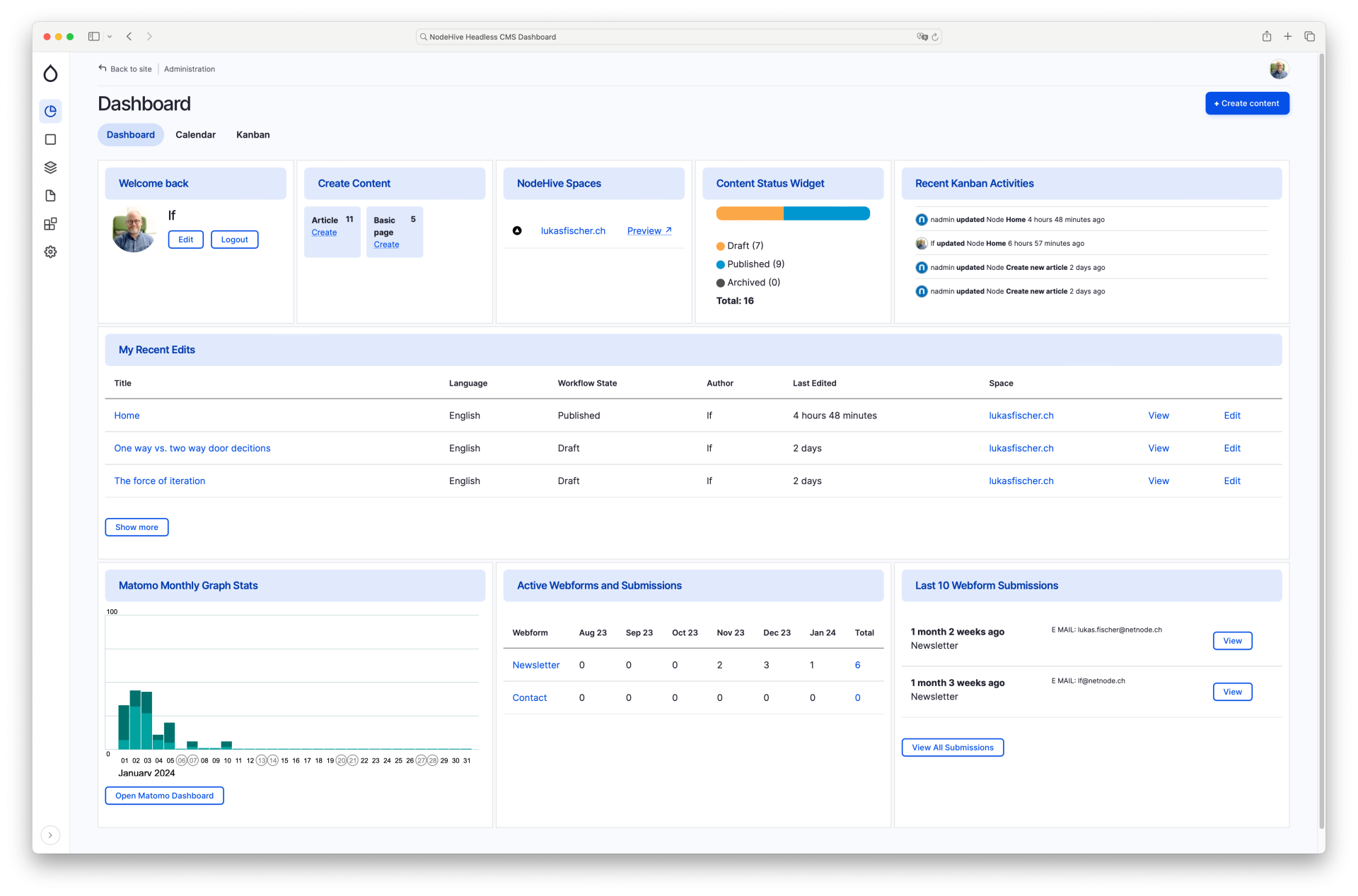 NodeHive Dashboard