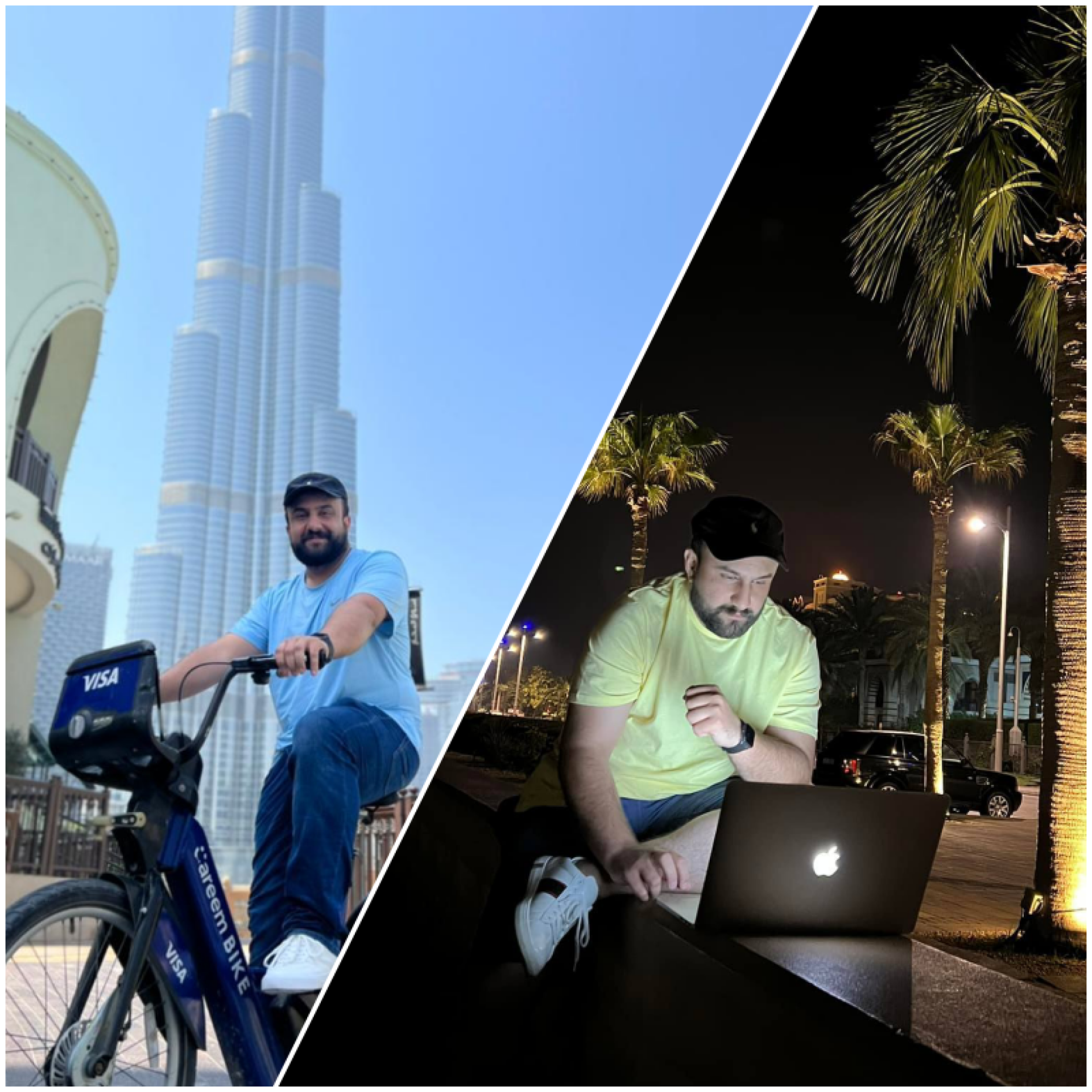 Salman in UAE. In the back ground, you couls see the iconic Burj Khalifa.