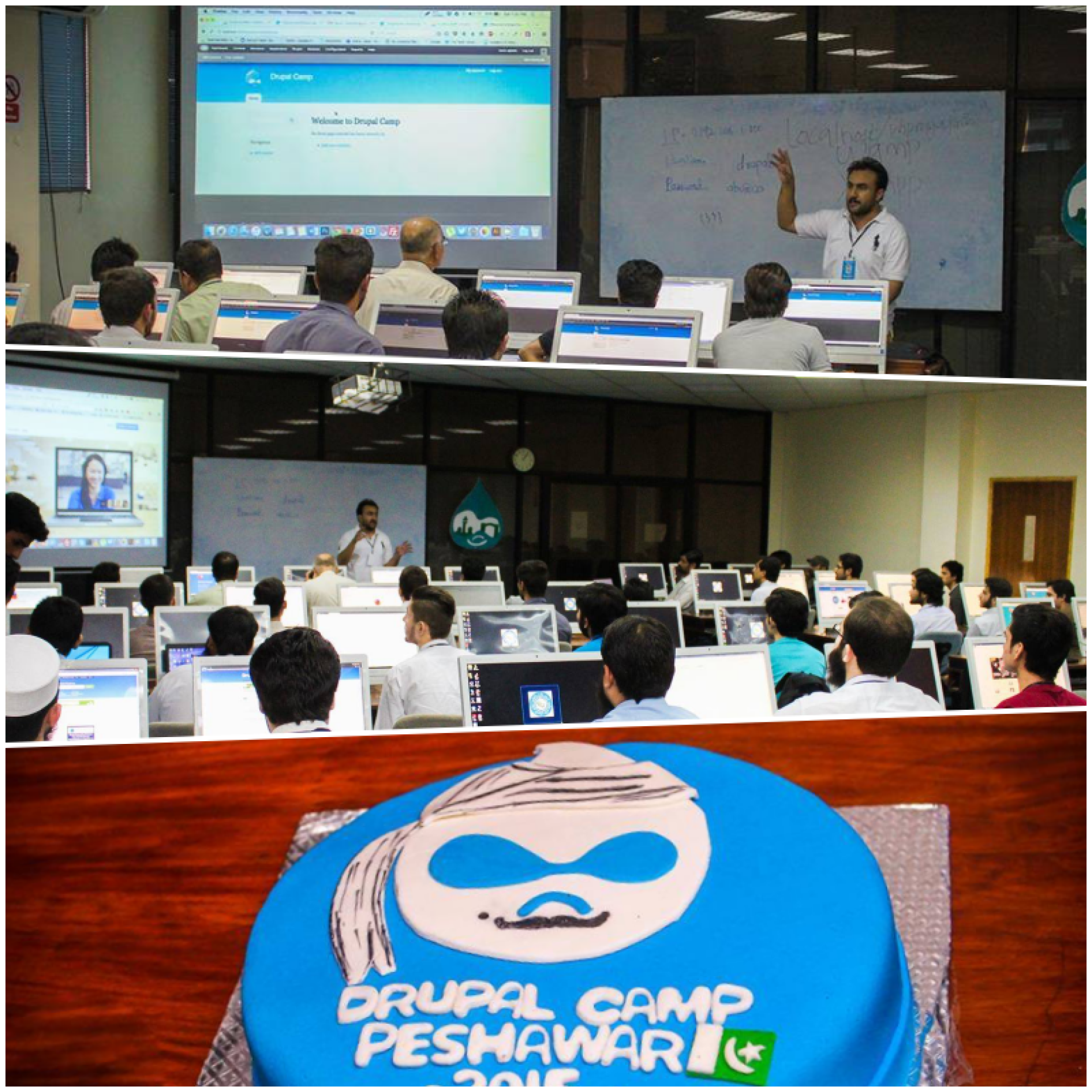 Salman talking at DrupalCamp Peshawar 2015