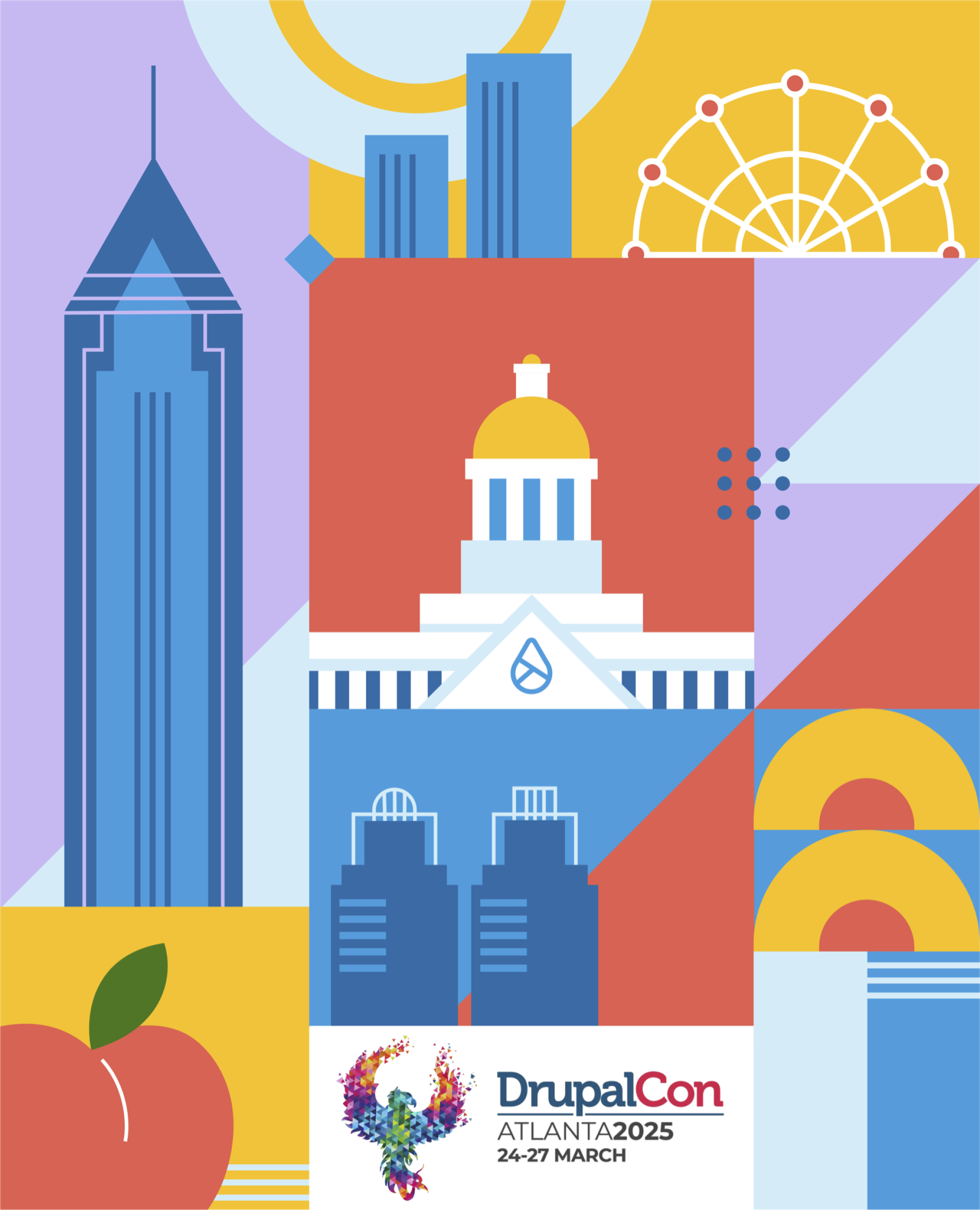 DrupalCon Atlanta 2025 t-shirt designs