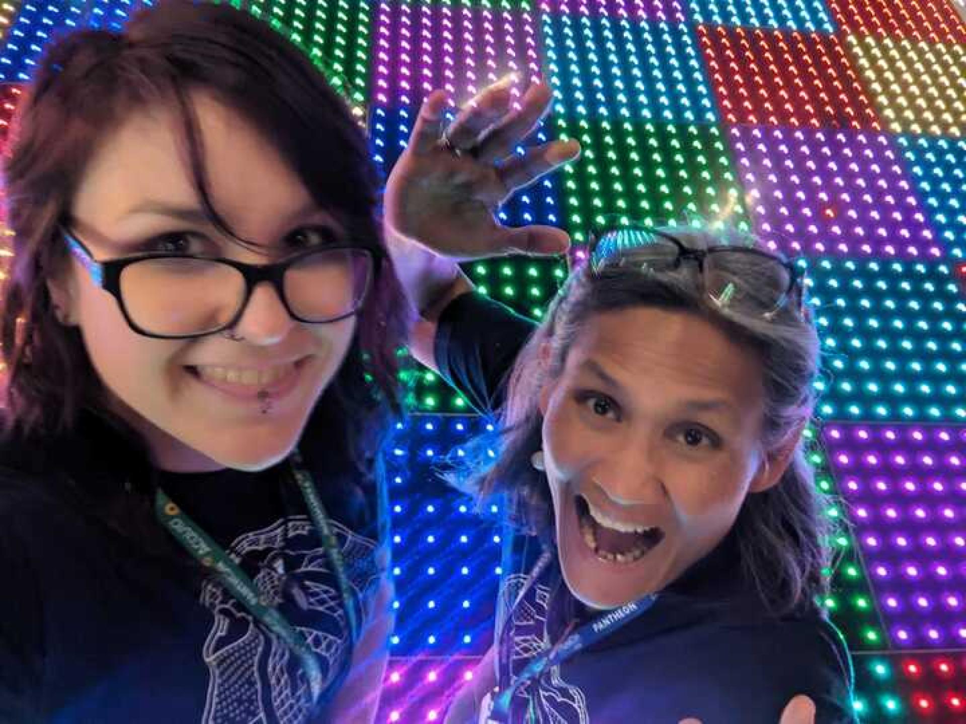 Fei Lauren and Nikki Flores on the dance floor