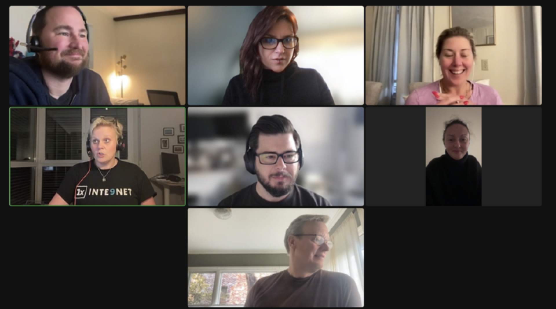 Screenshot from an online meeting