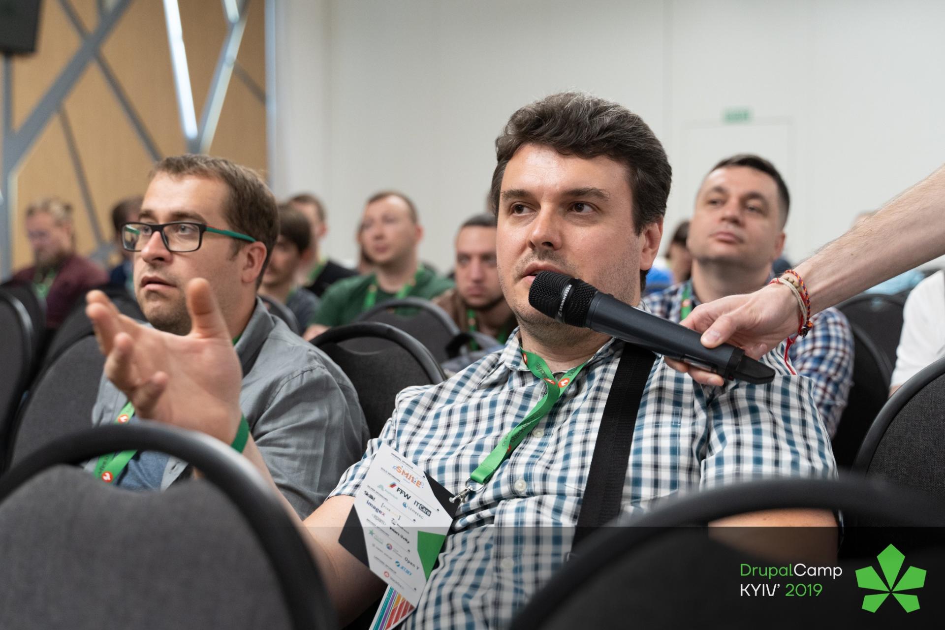 Andrii Podanenko at DrupalCamp Kyiv 2018