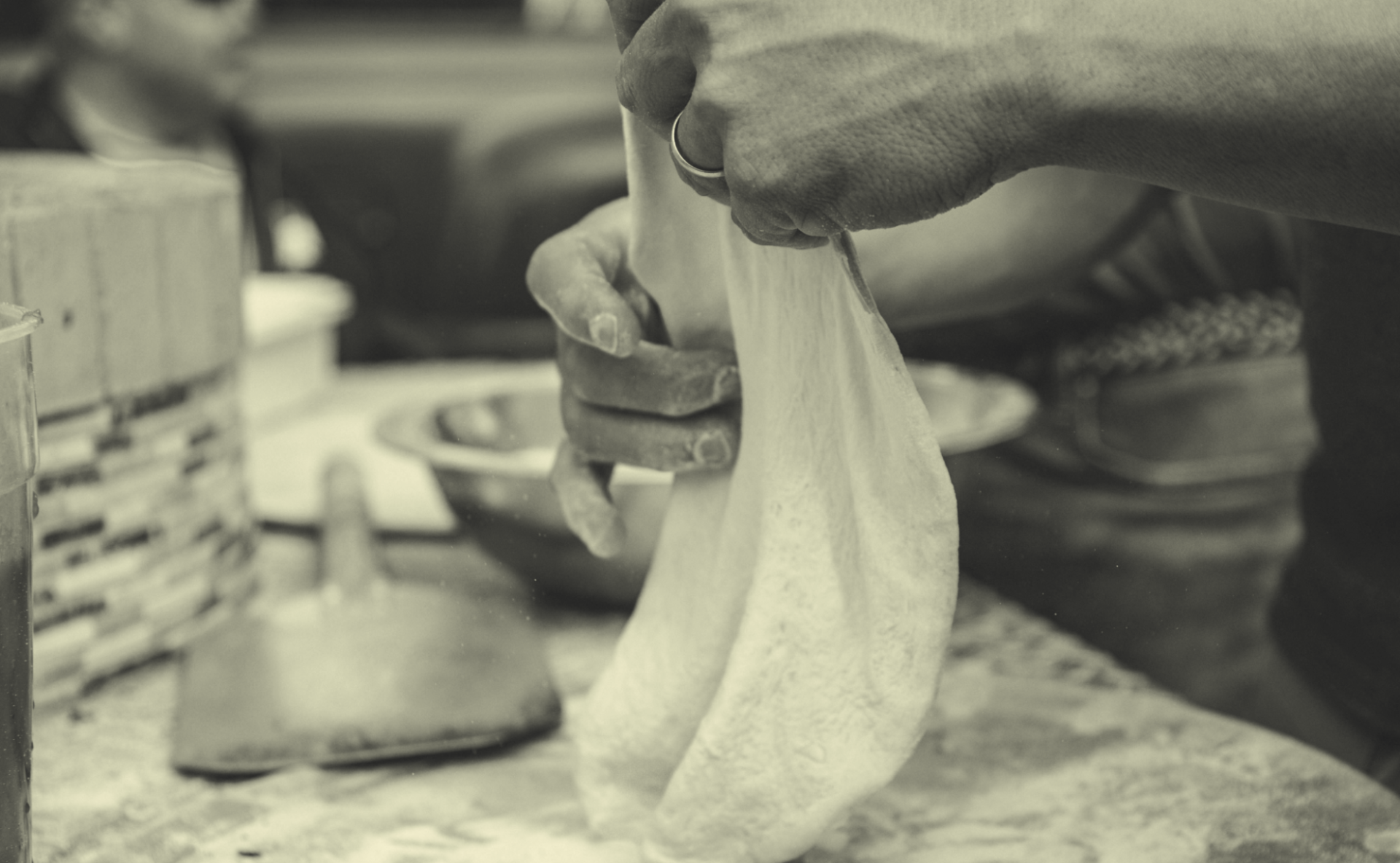 Pizza dough making