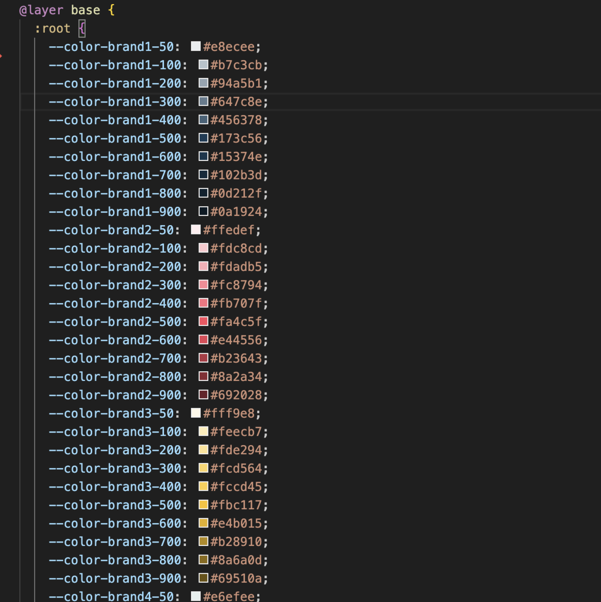 Component structure design rule set