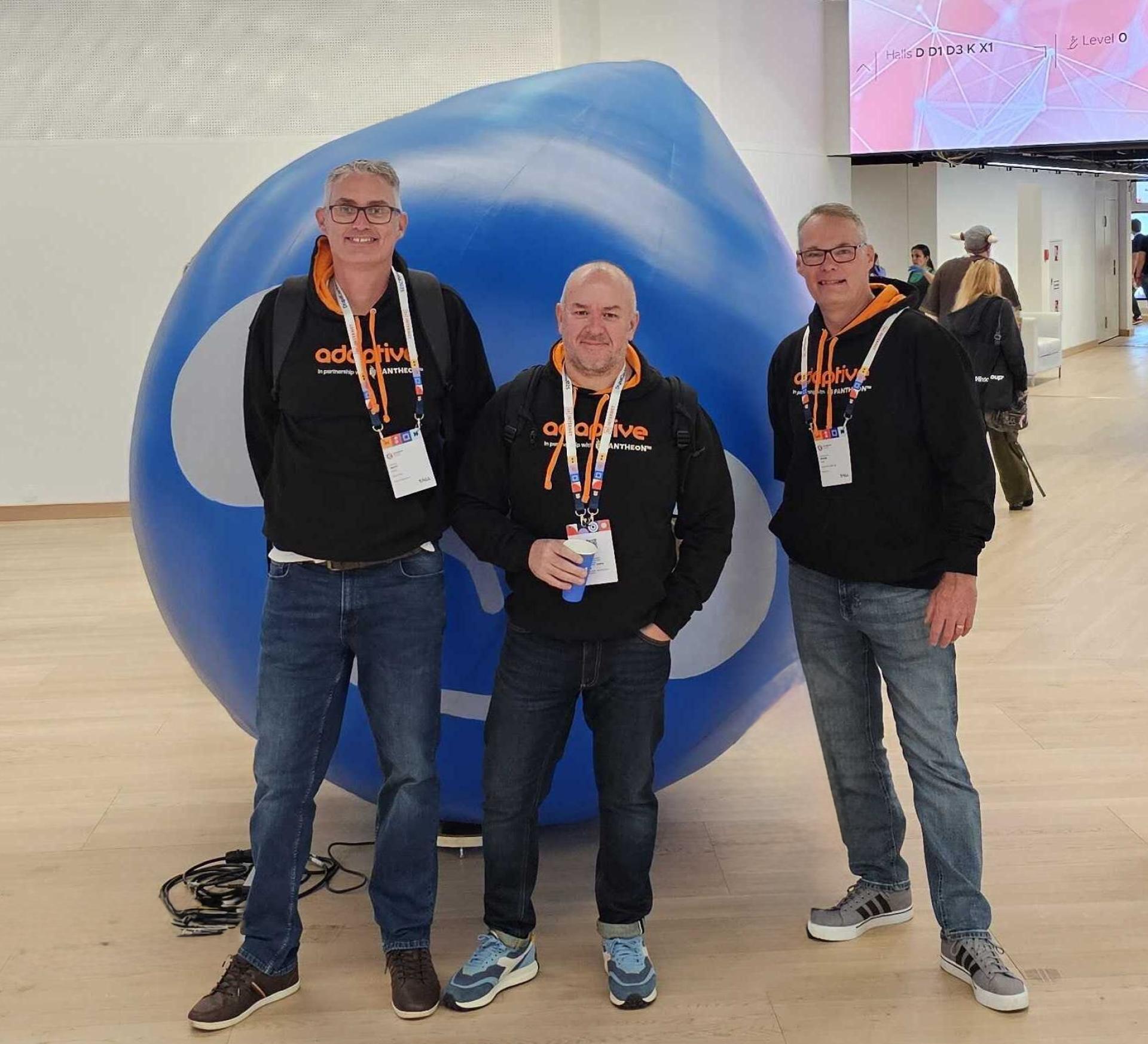 Steve Allen is Head of UX at UK Drupal agency, Adaptive. Pictured here on the right, alongside Adaptive colleagues, Dan Frost (Managing Director) and Matt Burke (Head of Development).