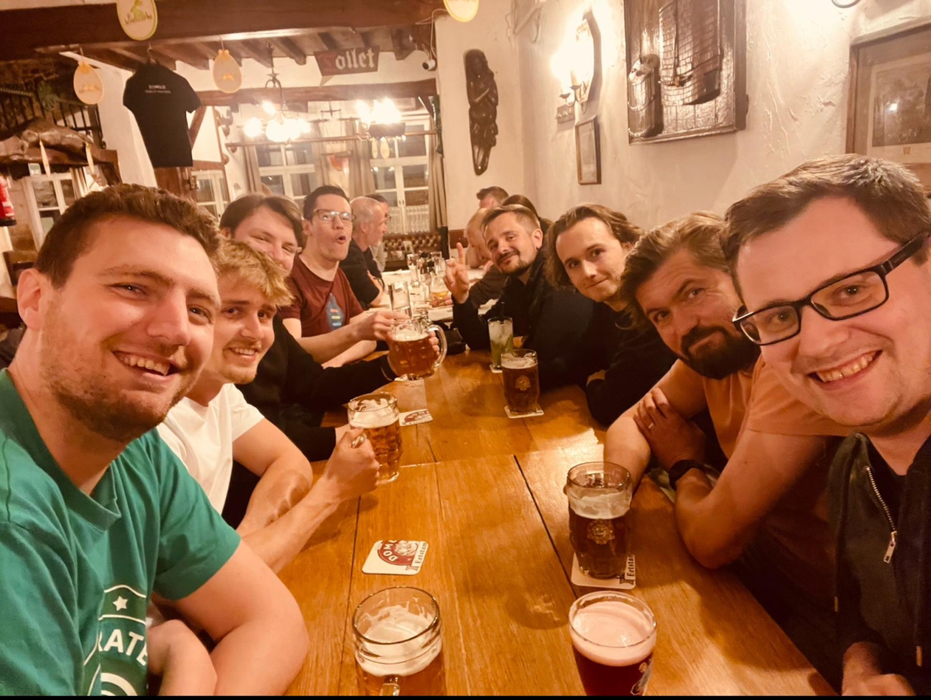ne of the few photos Witze Van der Straeten remembered to take—an evening game with the Calibrate team at Drupal Dev Days.