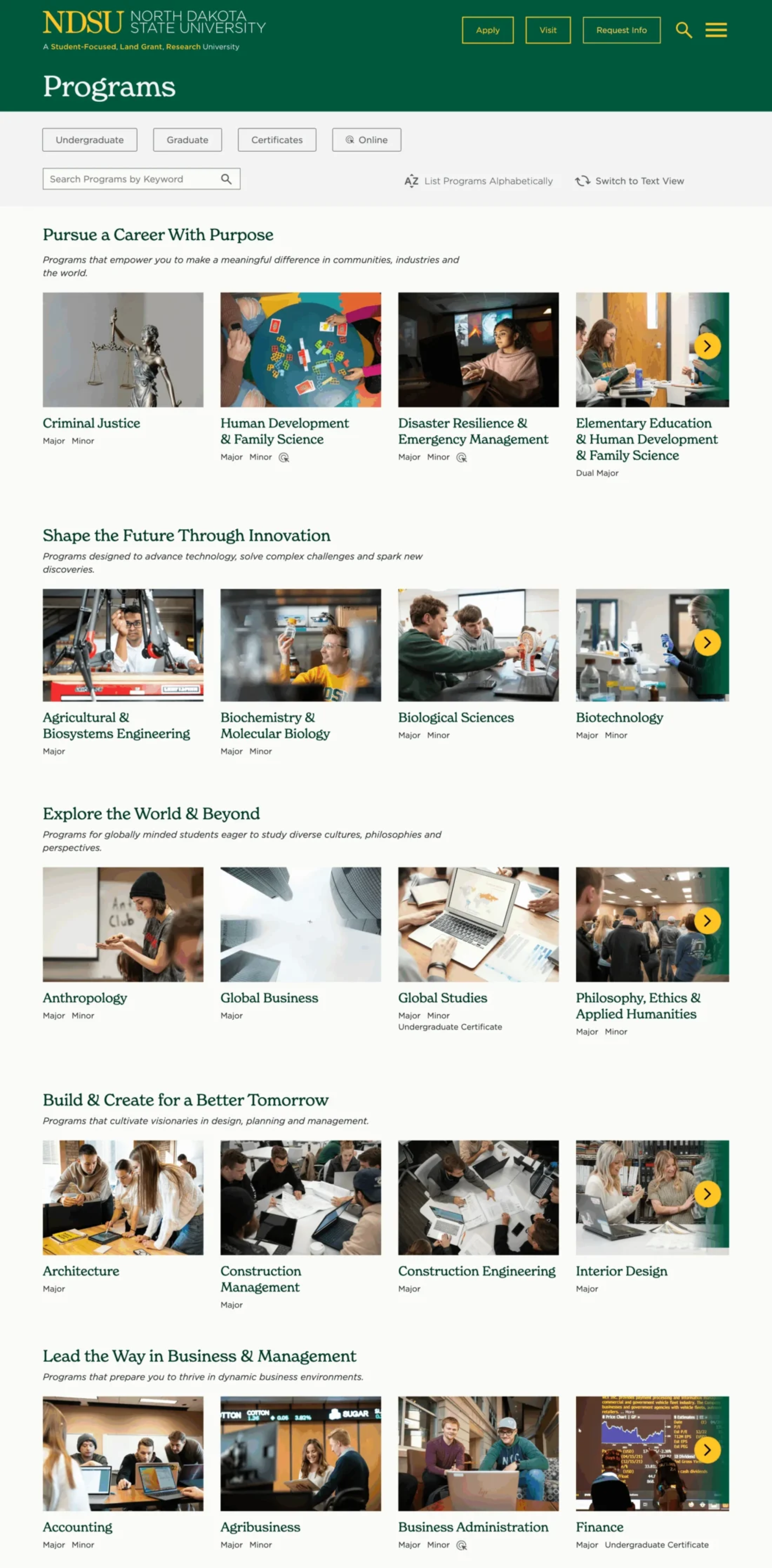 Program page