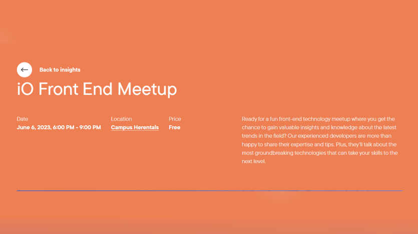 iO Front end meetup