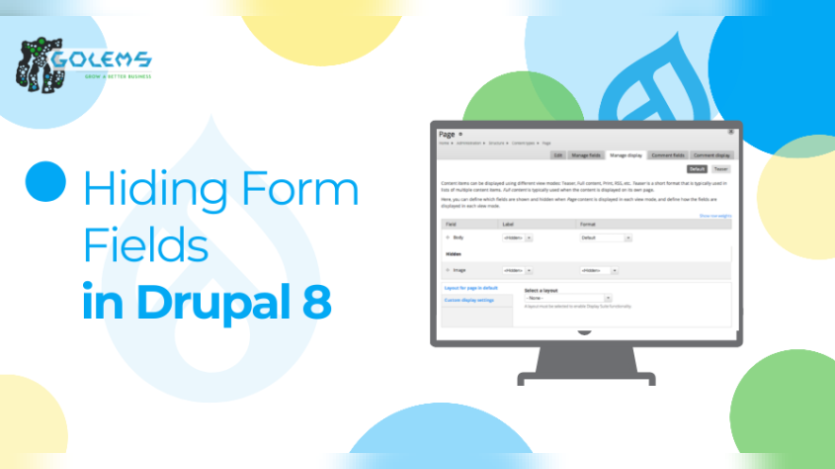 Hiding Form Fields in Drupal 8