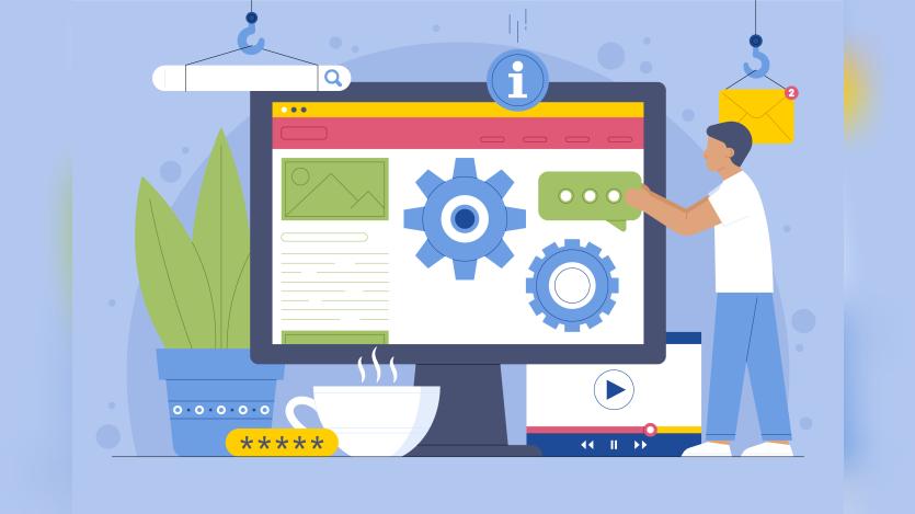 Vector image of website function