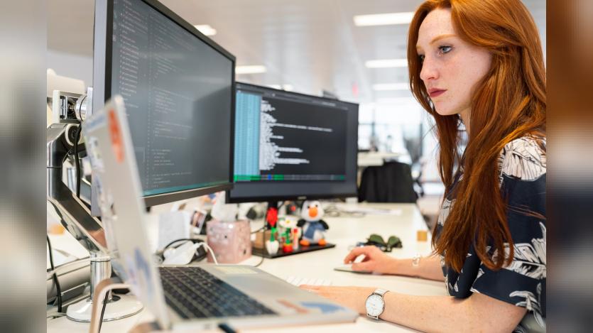 women working with computers