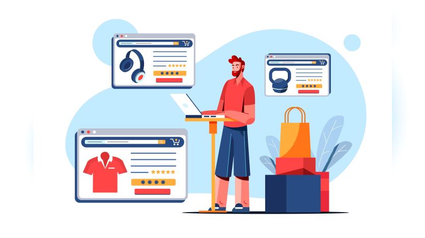 online shopping concept