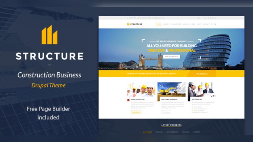 Structure – Construction Drupal Theme