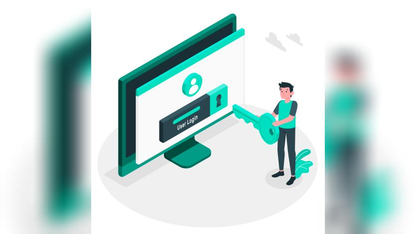  login concept illustration