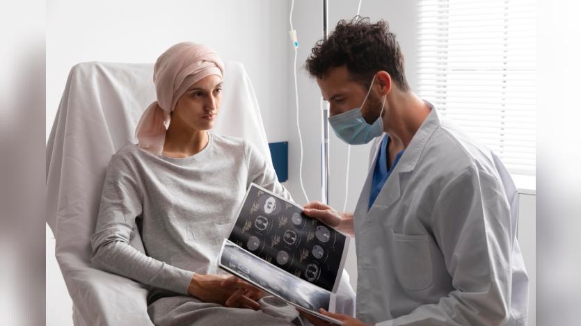  health assistant taking care of a female patient