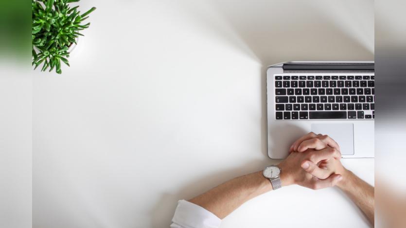 a person working in computer