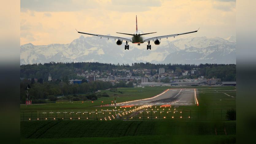Runway and flight take-off