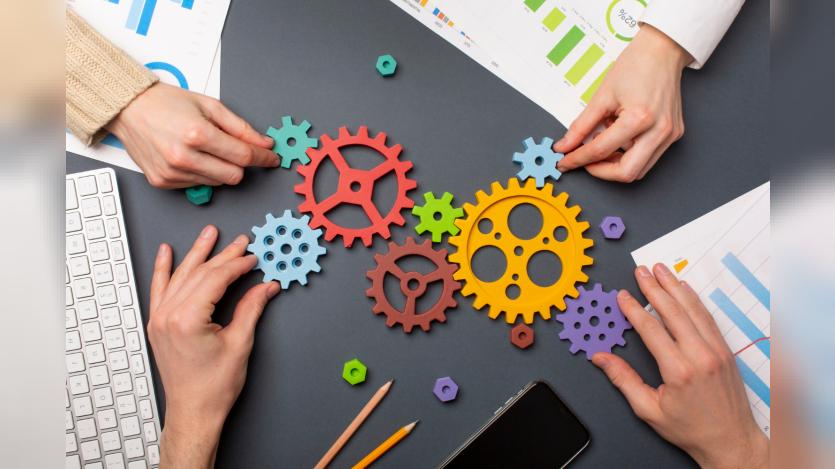 business roles with various mechanism pieces