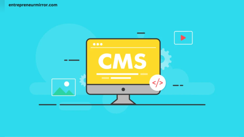 CMS on computer screen