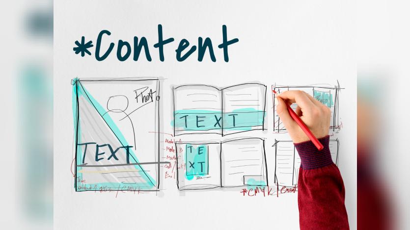 E-book layout design draft graphic