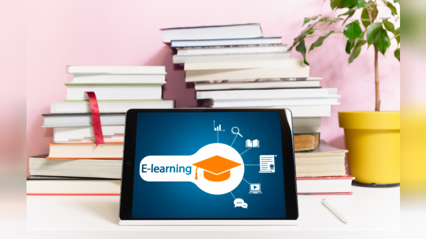 Tab that displays E-learning