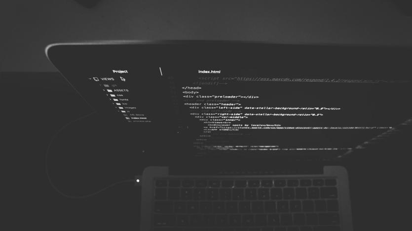 codes on screen