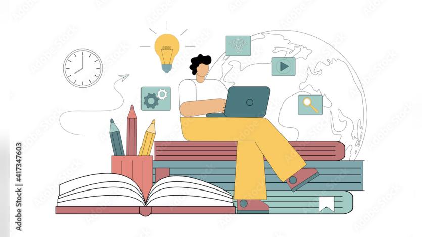 E-learning concept