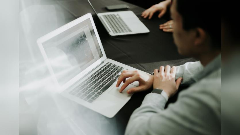 people working in computer