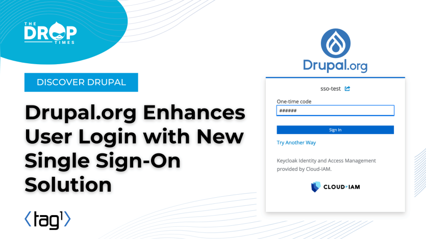 Drupal.org Enhances User Login with New Single Sing-On Solution