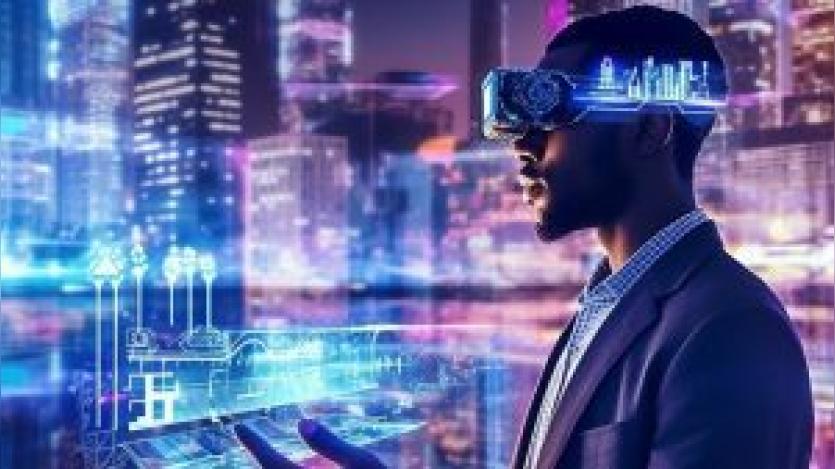Man using VR