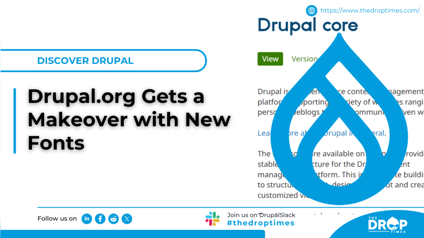 Drupal.org gets new font