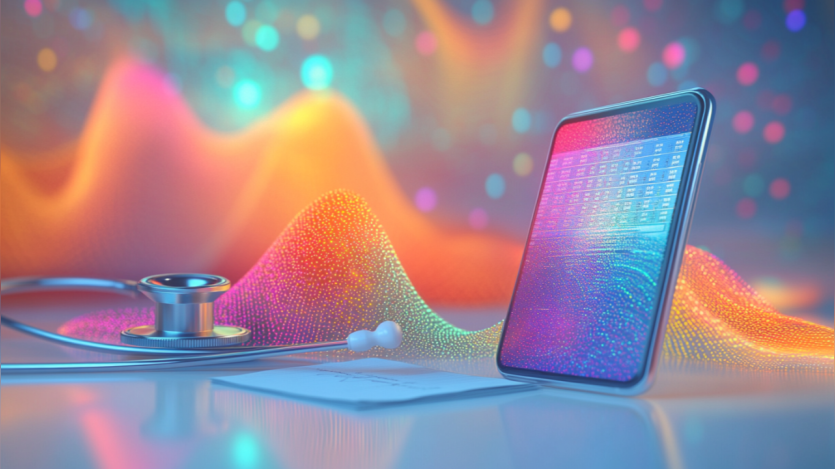 stethoscope and laptop