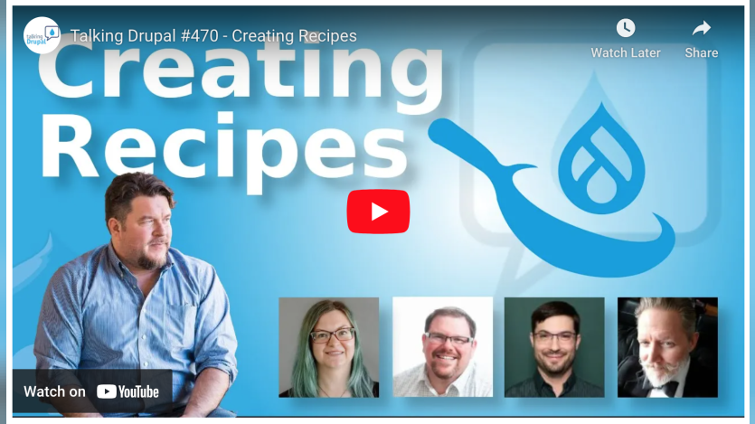 Creating Recipes: Talking Drupal podcast Ep #470