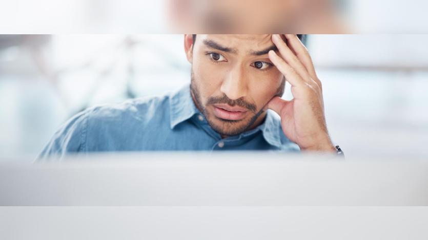 A tensed man