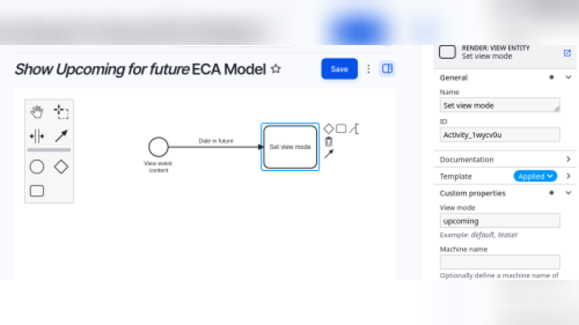 Show Upcoming for future ECA module