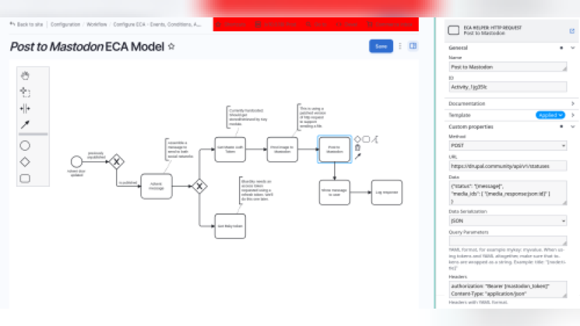 Post to Mastodon ECA Module