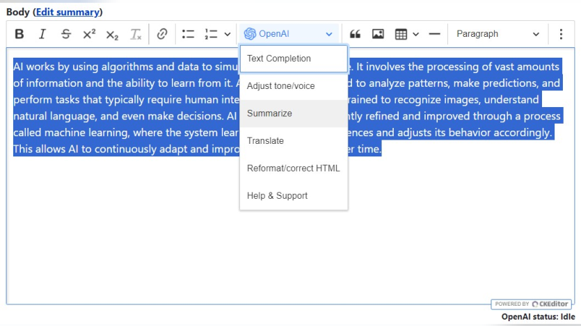 Open AI Module