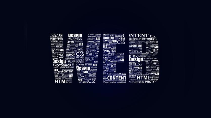 the word 'web' made with many other words