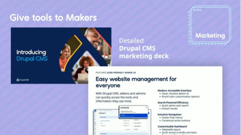 Marketing deck