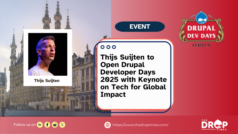 Thijs Suijten to Open Drupal Developer Days 2025 with Keynote on Tech for Global Impact