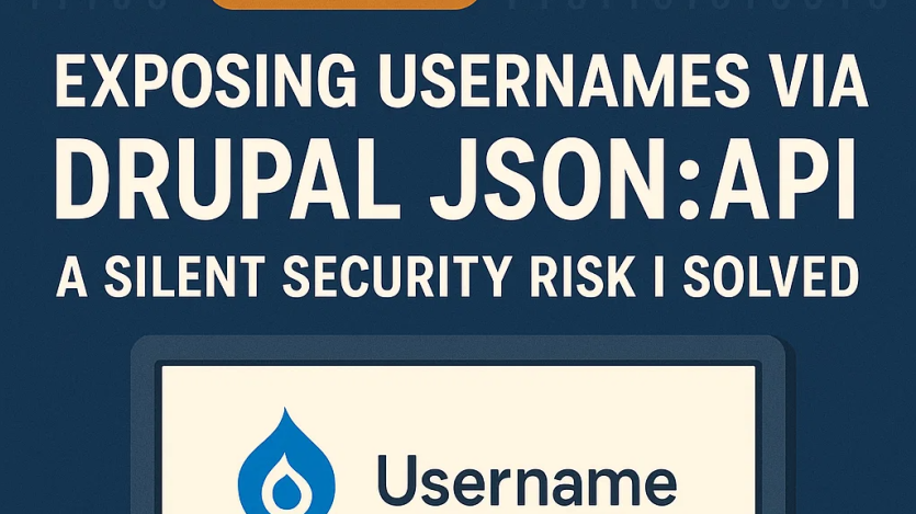 Exposing Usernames via Drupal JSON:API — A Silent Security Risk I Solved