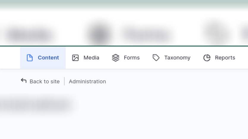 Drupal Editor Menu