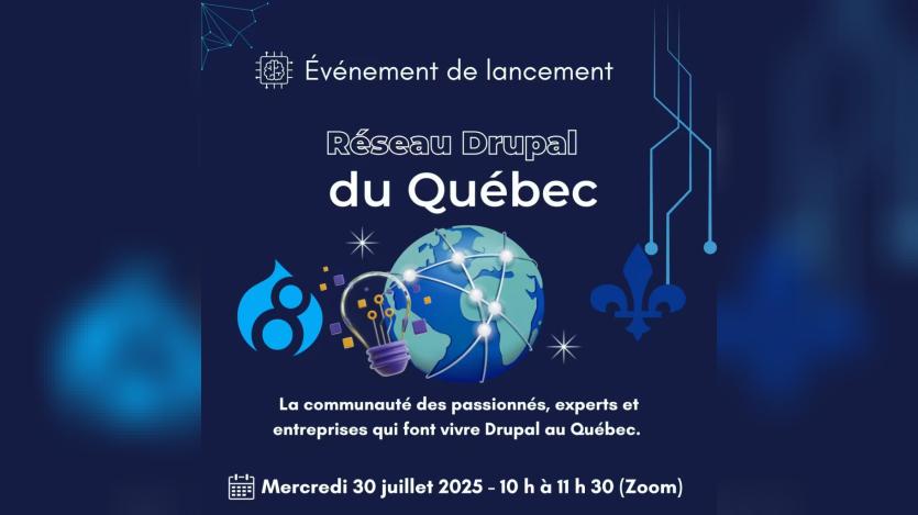Official launch of the Quebec Drupal Network