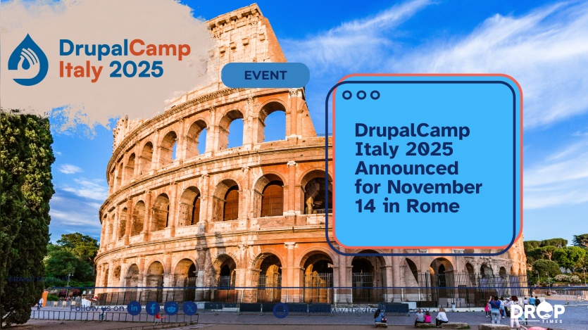 DrupalCamp Italy 2025 Announced for November 14 in Rome
