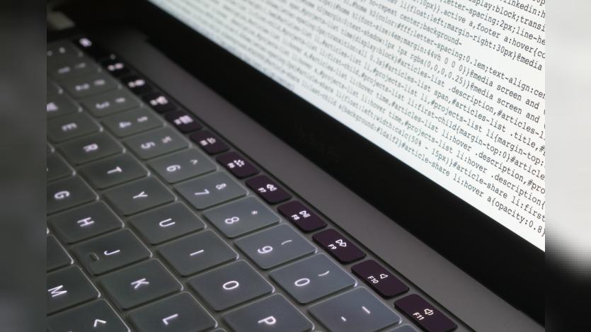 Computer screen with code