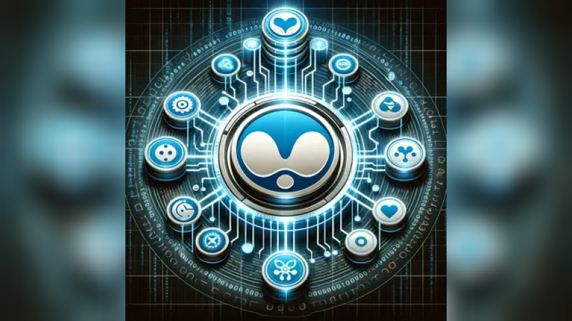 DALL·E 2024-02-29 14.53.31 - Visualize a concept where the Drupal Webform Module is being highlighted, with a clear focus on the Drupal logo. This image features a large, prominen