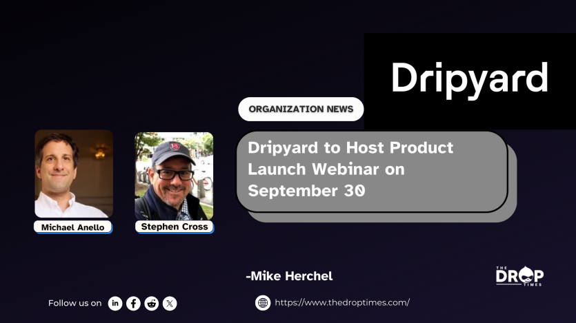 Dripyard to Host Product Launch Webinar on September 30